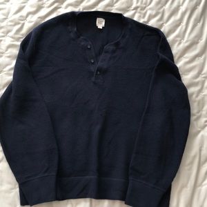 Cotton Henley sweater